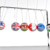 Newton's Cradle with Flags